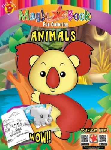 Cover Buku Magic Coloring book with AR: Animal 1