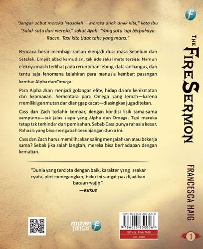 Cover Belakang Buku The Fire Sermon #1