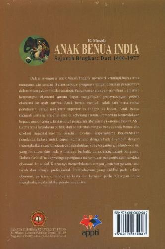 Cover Belakang Buku Anak Benua India Sejarah Ringkas Dari 1600-1977