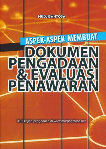 Cover Buku Aspek-Aspek Membuat Dokumen Pengadaan dan Evaluasi Penawaran