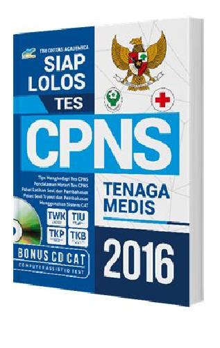 Cover Buku Siap Lolos Tes CPNS Tenaga Medis 2016