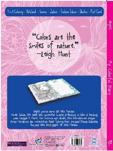 Cover Belakang Buku My Colorful Diary For Teens