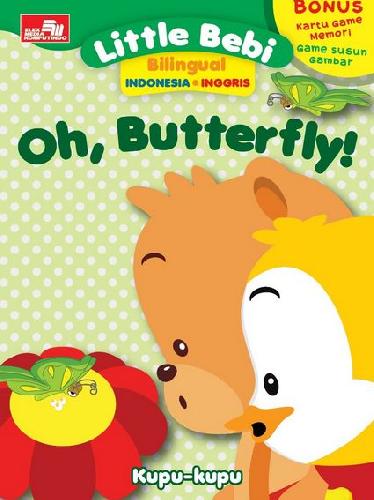 Cover Buku Little Bebi Bilingual - Oh Butterfly + QR