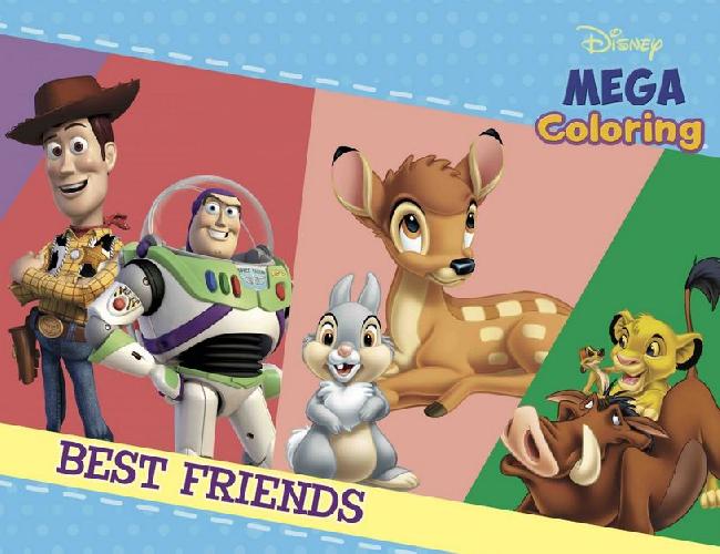Cover Buku Mega Coloring Disney : Best Friends