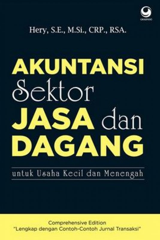 Cover Buku Akuntansi Sektor Jasa dan Dagang untuk Usaha Kecil dan Menengah