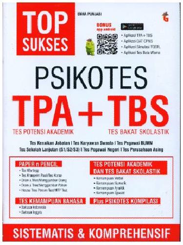 Cover Buku Top Sukses Psikotes TPA + TBS