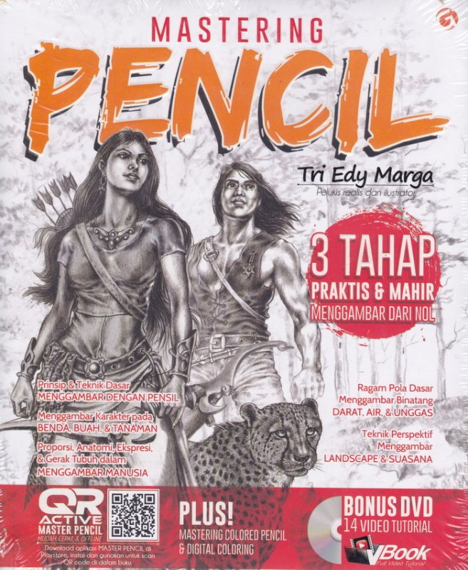 Cover Buku Mastering Pencil [PLUS DVD TUTORIAL]