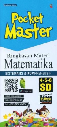 Cover Buku Pocket Master Ringkasan Materi Matematika SD 4-5-6