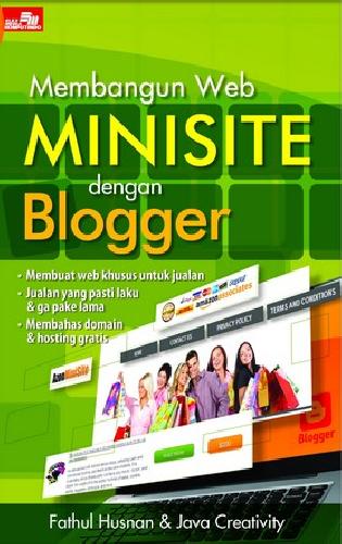Cover Buku Membangun Web Minisite dengan Blogger