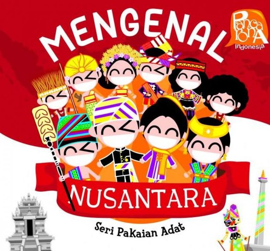 Cover Buku Sticker Book Pancarona: Mengenal Nusantara Seri Pakaian Adat