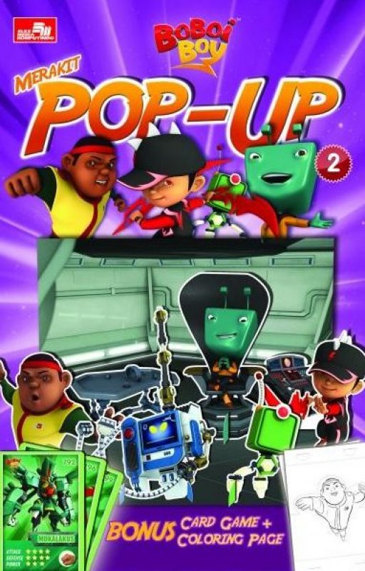 Cover Buku Boboiboy: Merakit Pop Up 2