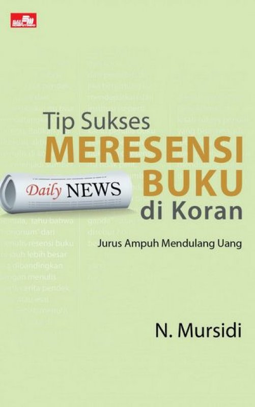 Cover Buku Tip Sukses Meresensi Buku di Koran