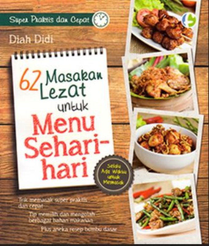 Cover Buku 62 Masakan Lezat untuk Menu Sehari-hari