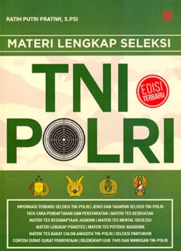 Cover Buku Materi Lengkap Seleksi TNI-POLRI
