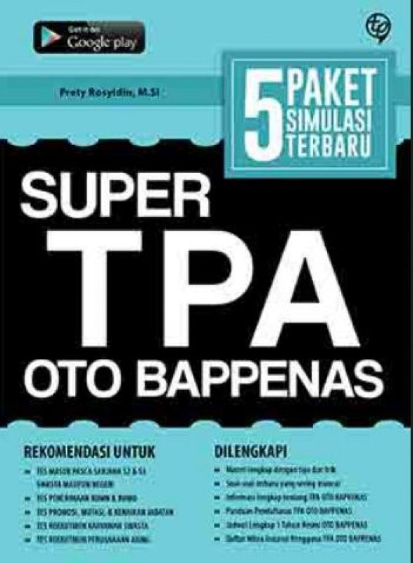 Cover Buku Super TPA Oto Bappenas