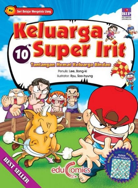 Cover Buku Keluarga Super Irit 10: Tantangan Hemat Keluarga Bindae