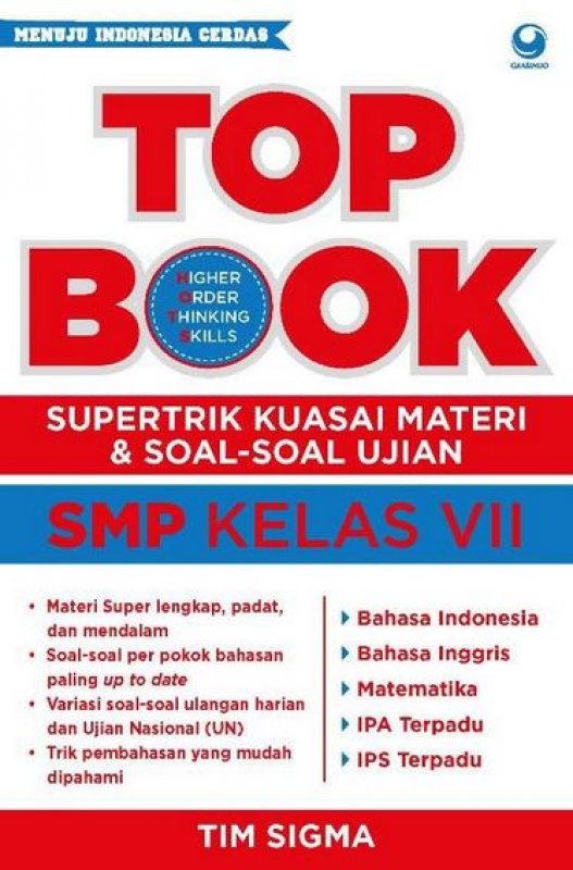 Cover Buku Top Book SMP Kelas VII
