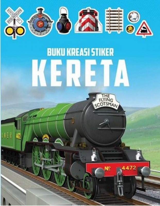 Cover Buku  Buku Kreasi Stiker Kereta 