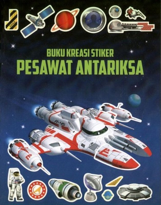 Cover Buku Buku Kreasi Stiker Pesawat Antariksa