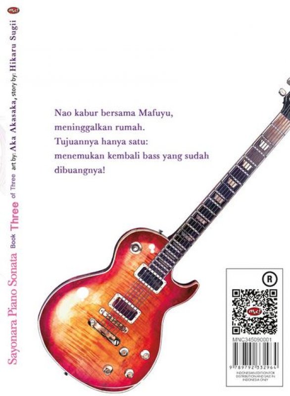 Cover Belakang Buku Sayonara Piano Sonata 3 - tamat