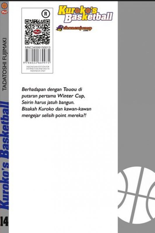 Cover Belakang Buku Kurokos Basketball 14