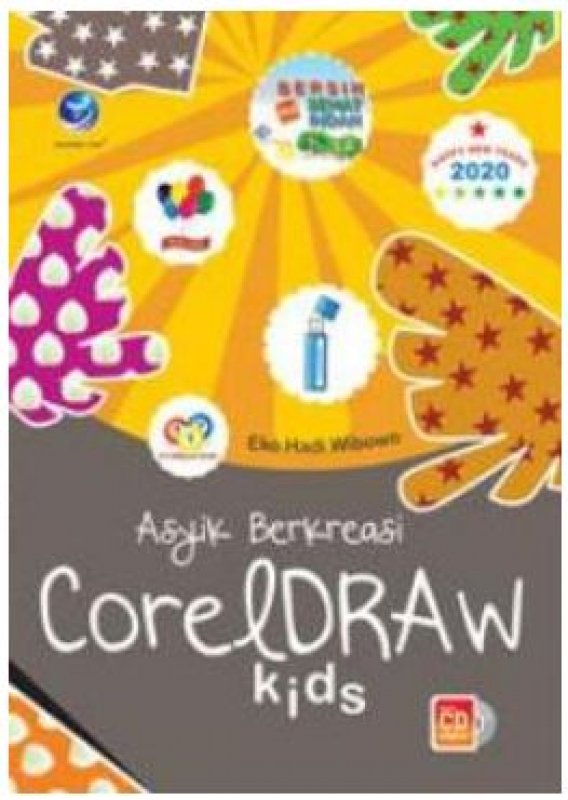 Cover Buku Asyik Berkreasi CorelDraw Kids + CD