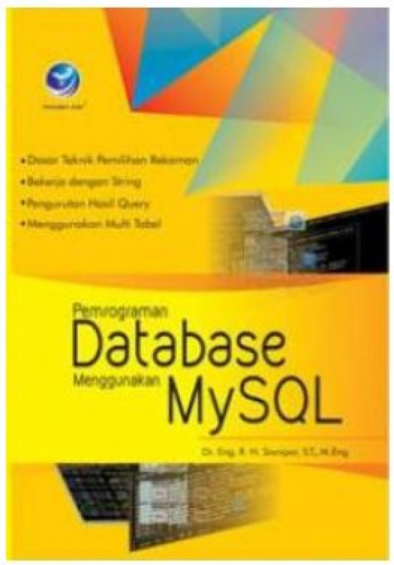 Cover Buku Pemrograman Database Menggunakan MySQL