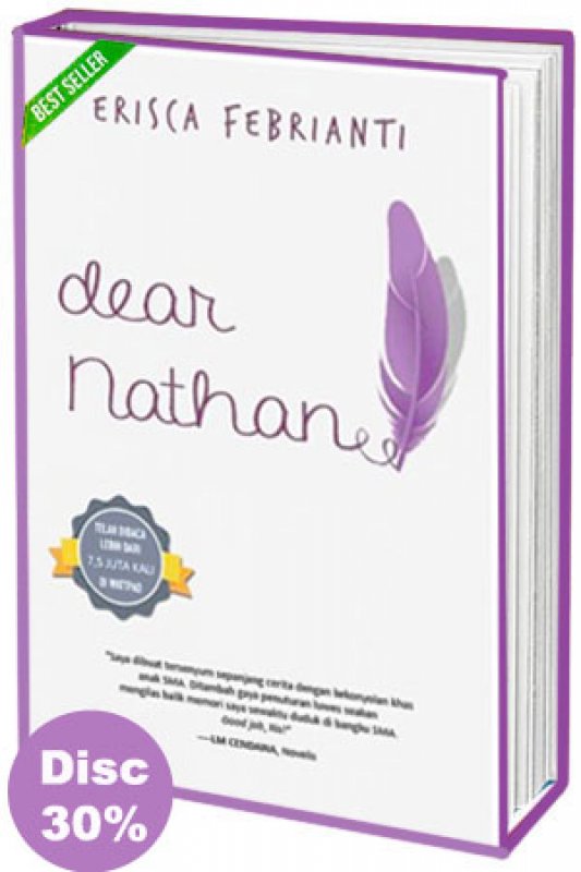 Cover Belakang Buku Dear Nathan