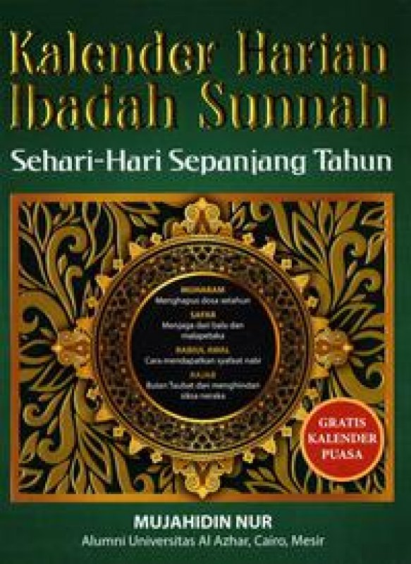 Cover Buku Kalender Harian Ibadah Sunnah Sehari-hari Sepanjang Tahun