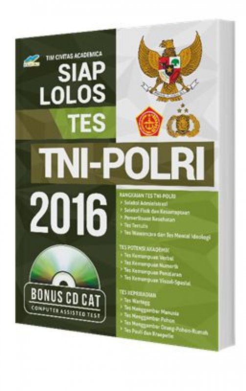 Cover Buku Siap Lolos Tes TNI POLRI 2016