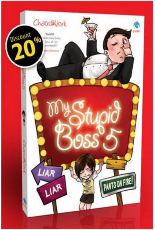 Cover Buku My Stupid Boss 5 (Liar Liar Pants on Fire) Non TTD (Promo Best Book)