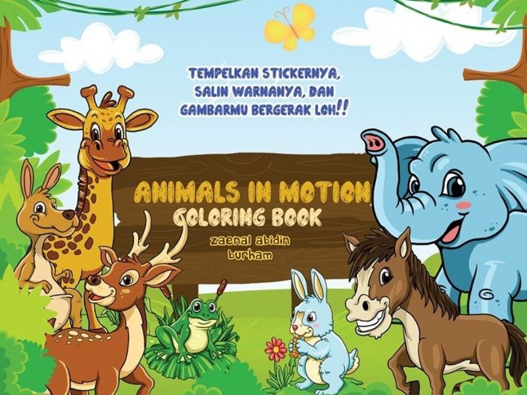 Cover Buku Animal in motion Coloring Book