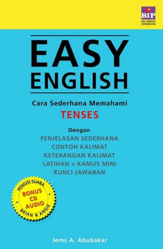Cover Buku EASY ENGLISH: Cara Sederhana Memahami Tenses