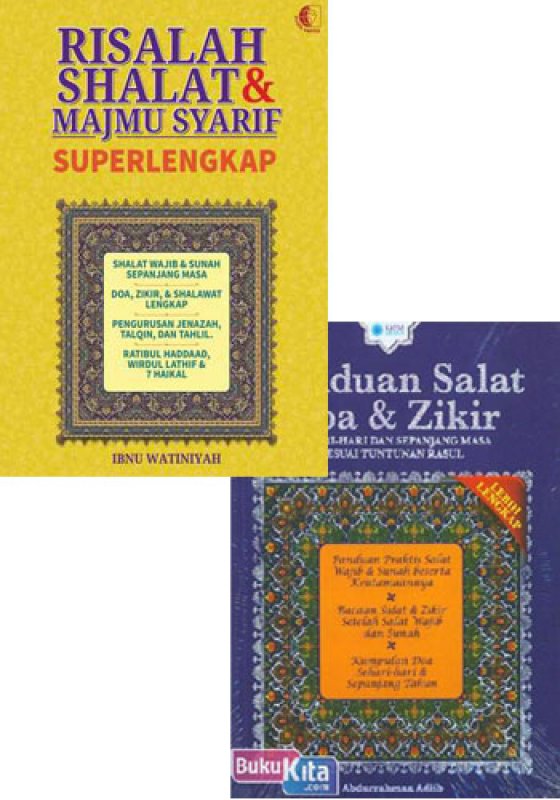 Cover Buku Paket Shalat & Zikir (Free Tasbih Digital)