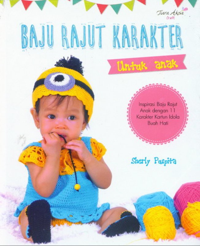 Cover Buku Baju Rajut Karakter Untuk Anak