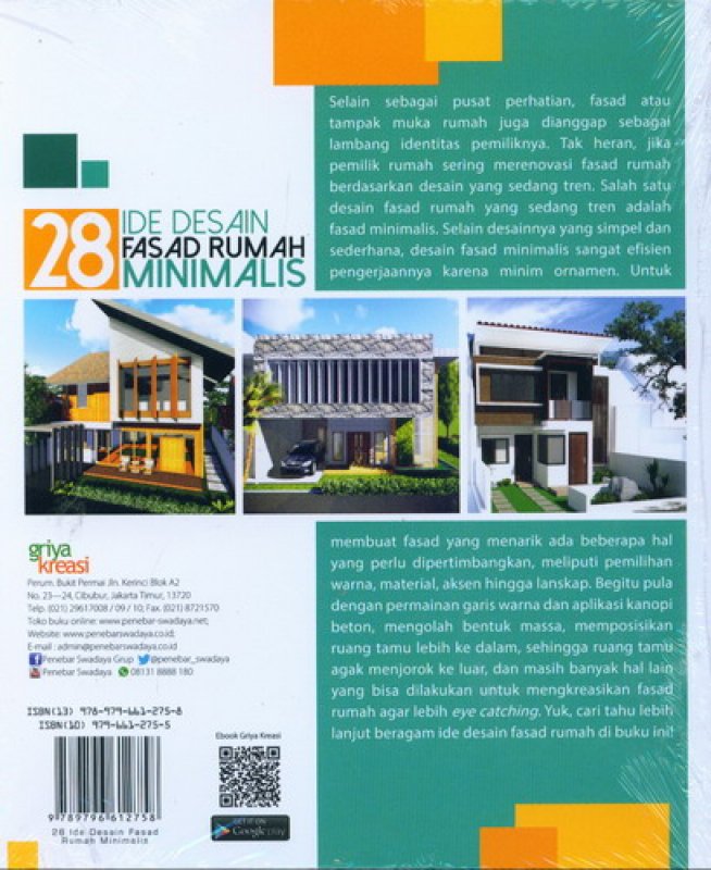 Cover Belakang Buku 28 Ide Desain Fasad Rumah Minimalis