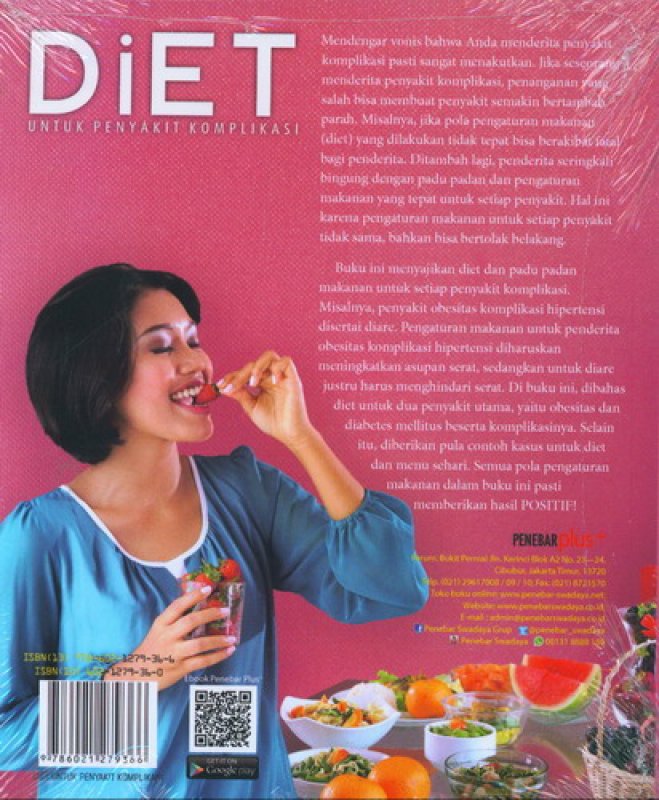 Cover Belakang Buku Diet Untuk Penyakit Komplikasi