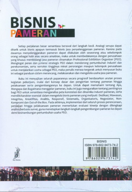 Cover Belakang Buku Bisnis Pameran ala Dwi Karsonno