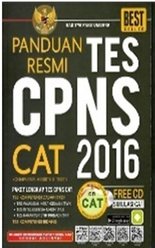 Cover Buku Panduan Resmi Tes CPNS CAT 2016 