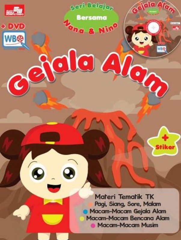 Cover Buku Tematik TK - Gejala Alam + DVD