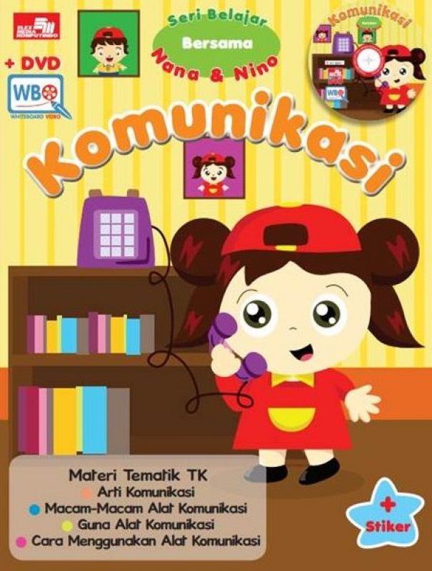 Cover Buku Tematik TK - Komunikasi + DVD