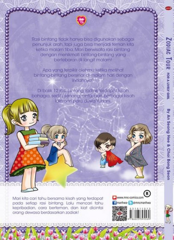 Cover Belakang Buku Zodiac Tour For A Lively Girl