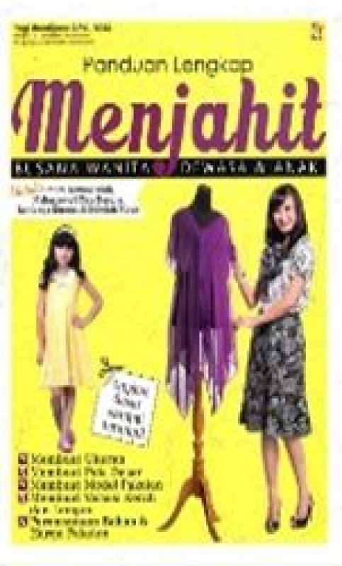 Cover Buku Panduan Lengkap Menjahit Busana Wanita Deasa dan anak