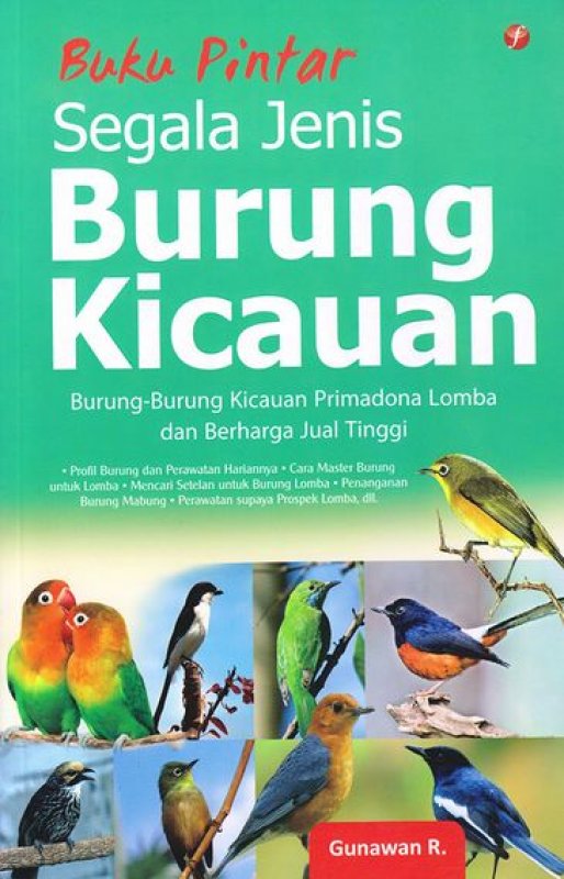 Cover Buku Buku Pintar Segala Jenis Burung Kicauan
