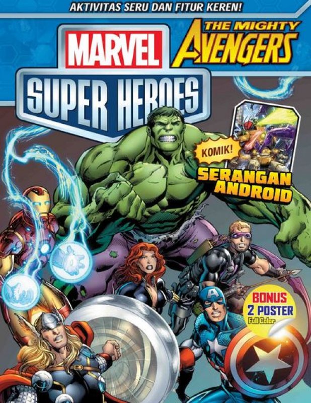 Cover Buku Marvel Avengers: Serangan Android