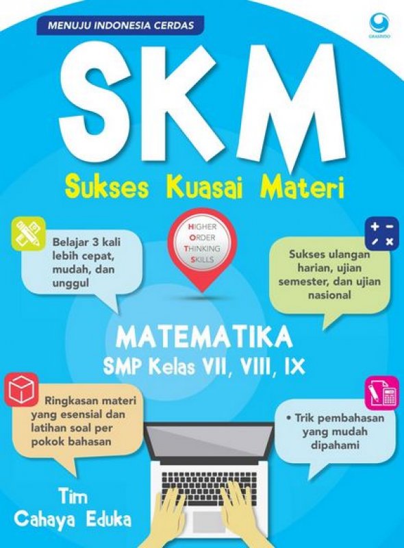 Cover Buku SKM (Sukses Kuasai Materi) Matematika SMP Kelas VII, VIII, IX