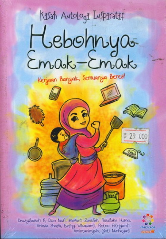 Cover Buku Hebohnya Emak-Emak (Kisah Antologi Inspiratif)