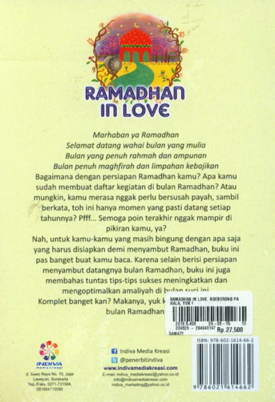 Cover Belakang Buku Ramadhan In Love Ngeborong Pahala Yuk!