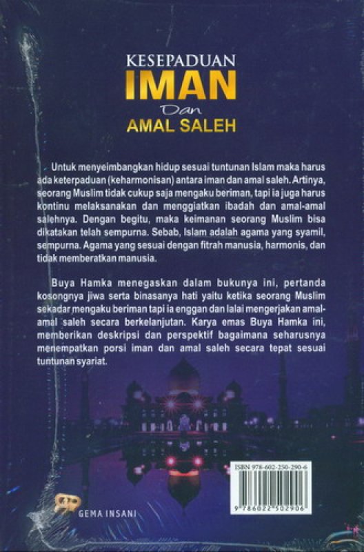Cover Belakang Buku Kesepaduan Iman dan Amal Saleh