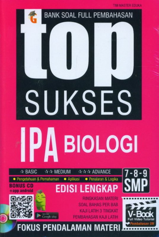 Cover Buku Top Sukses IPA Biologi SMP Kelas 7-8-9